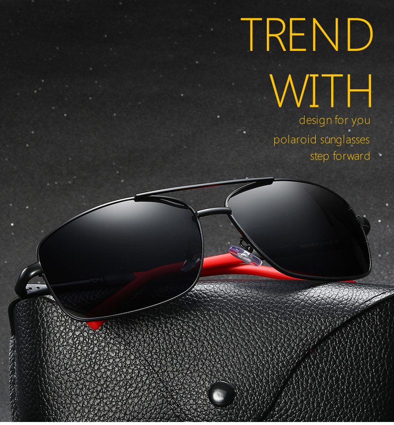 Driving Metal Frame Polarized Sunglasses 152MM UV400 Protection