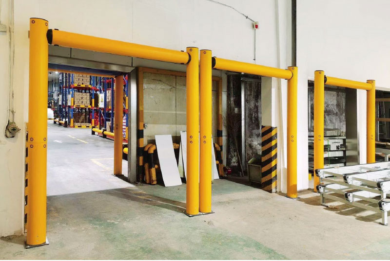 Building Post Safety Barrier Polygon Anti-Collision Guardrails Warehouse Safety Barrier 