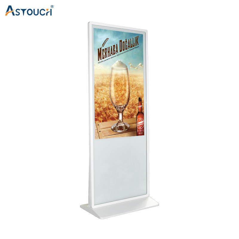 49 Inch Free Standing Digital Display Screen With IR Touch Technology