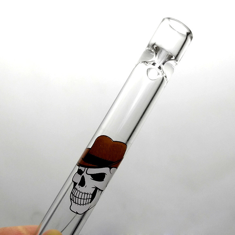 4 Inch One Hitter Bat Cigarette Holder Glass Steamroller Pipe Diffuser Bubbler