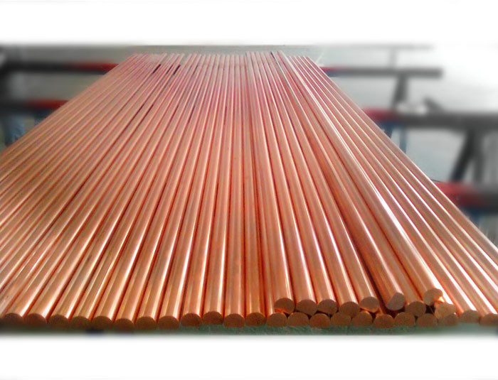 Great 99.9% pure red copper round bar , copper rod for industrial , construction