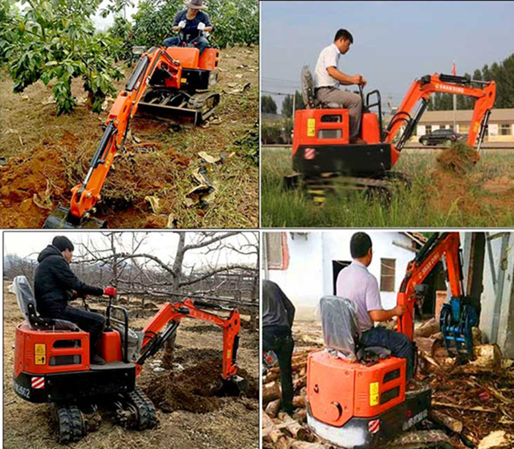 Farm garden ET10 800kg mini digger excavator with auger