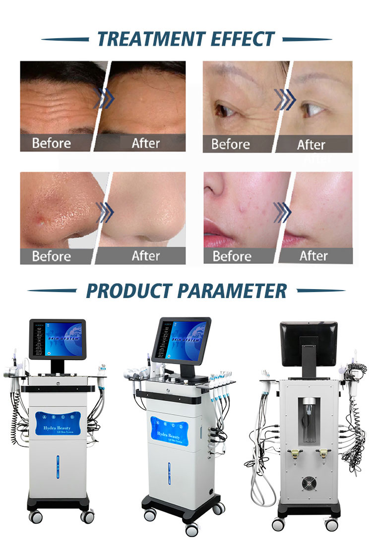 Multifunctional Hydro Dermabrasion Profession Anti Aging Diamond Peeling Injection Facial Oxygen Beauty Equiment