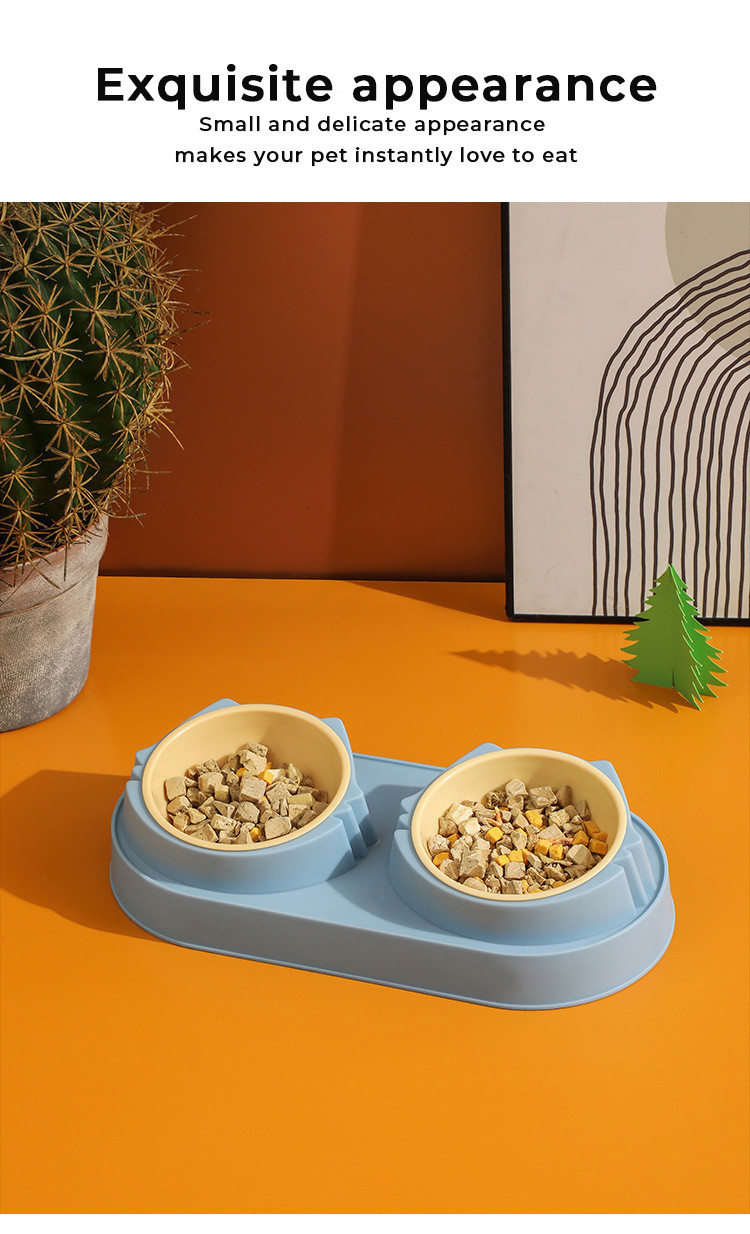 Customizable Ceramic Pet Food Bowl with Stainless Steel Material
