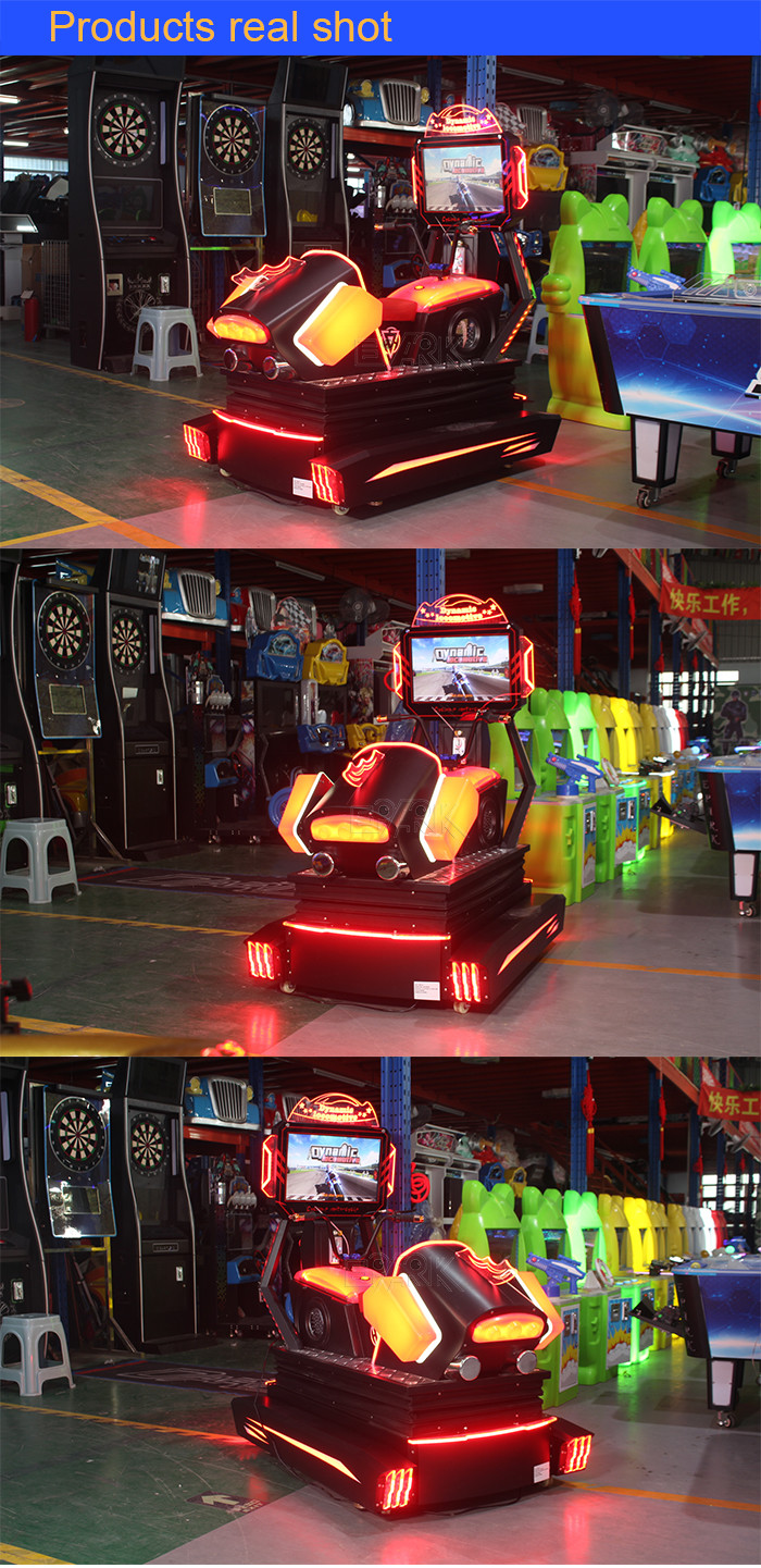 Fiberglass Kiddy Ride Machine 3d Dynamic HD Race Car Outurn Arcade Racing Machine
