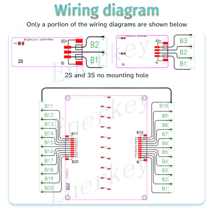 1A 2S - 24S Active Balancer BMS Lithium Lifepo4 Battery Inductive BMS Balance Board