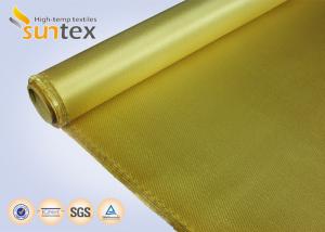China Vermiculite Coated Silica High Temperature Fiberglass Cloth Working Temperature 1100C on sale