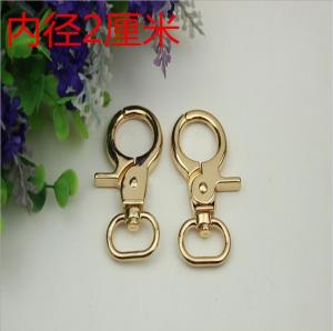 China Bag accessory oval shape gold 20 mm metal dog leash snap hook for women handbag wholesale on sale