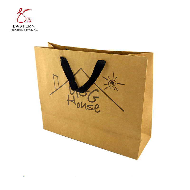 Embossing Stamping Custom Printed Paper Gift Bags Biodegradable CMYK Color | Gift Paper Bag Manufacturer