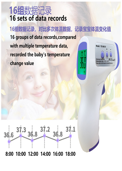 Handheld Non Contact Digital Thermometer , Digital Infrared Thermometer
