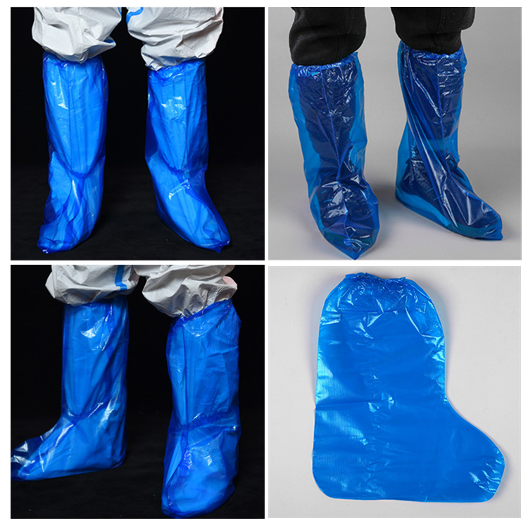 Thickened Slip Resistant Disposable Shoe Covers PE PP CPE Disposable Knee High Boot Covers