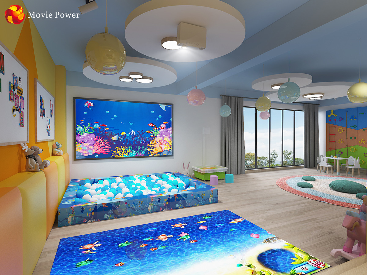 Children Entertainment Games 3d Ground Interactive Hologram Projector