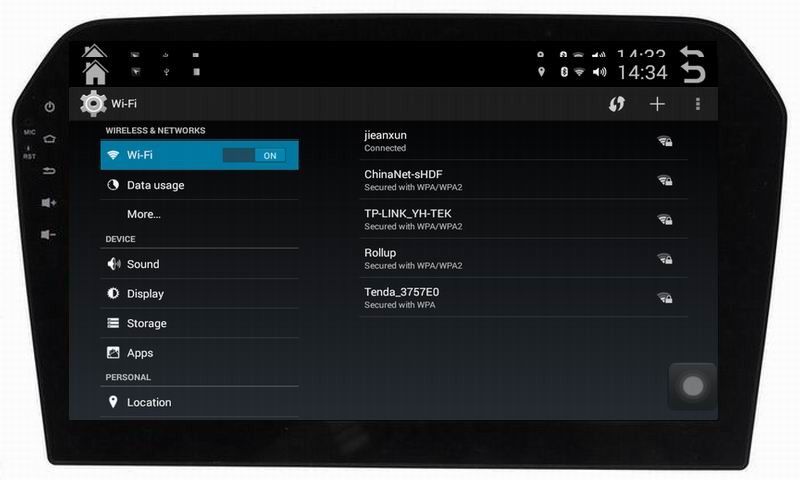 Ouchuangbo car gps navigation big screen android 4.4 for Volkswagen Jetta 2013 support 16GB Flash HD 1024*600 3g wifi