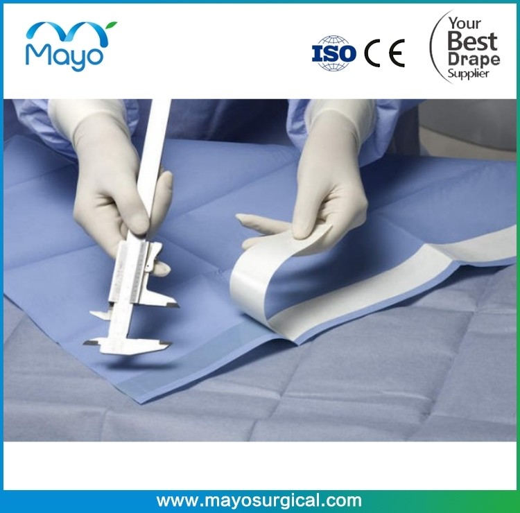 Disposable SMS Surgical Drape With Adhesive For General Surgery