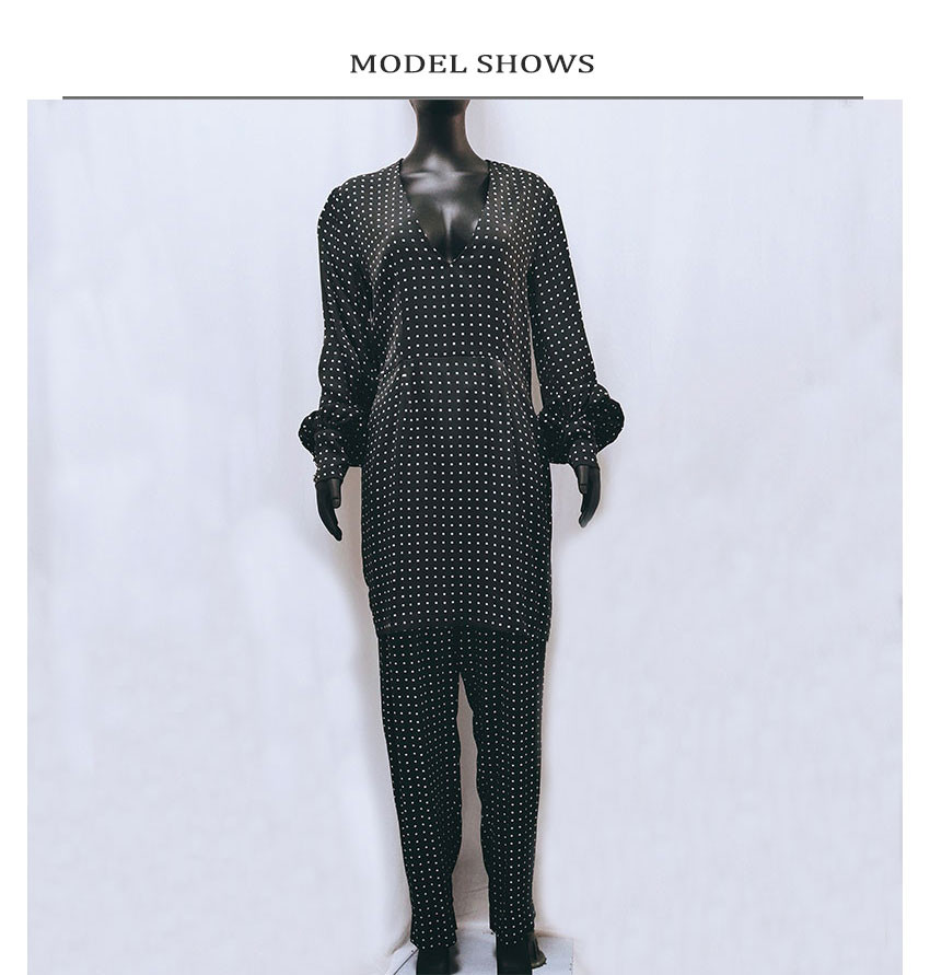 Breathable 100 Viscose V Neck Midi Dress womens clothing Square print