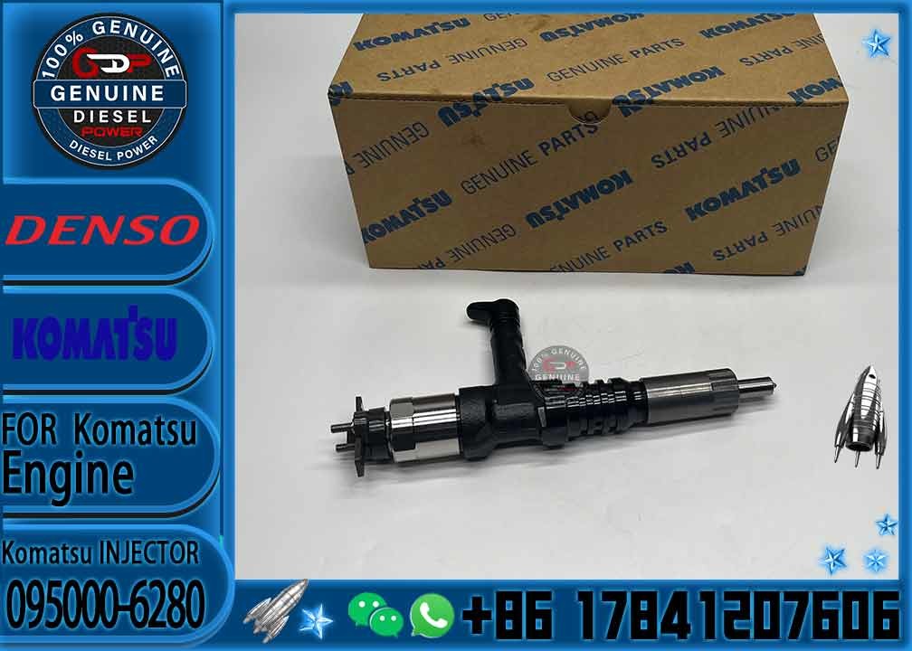 Huida Excavator 12V140E-3 Engine Fuel Injector 095000-6280 6219-11-3100 with Stock Available
