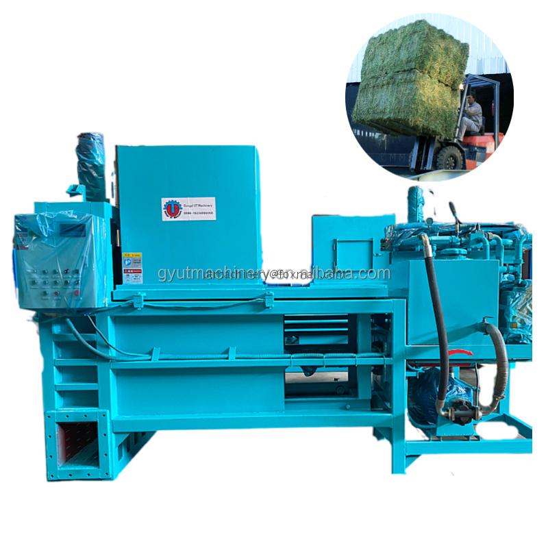 Wood Sawdust Hay Baler Bagging Machine Equipment with 80-120 Bales Capacity and PLC