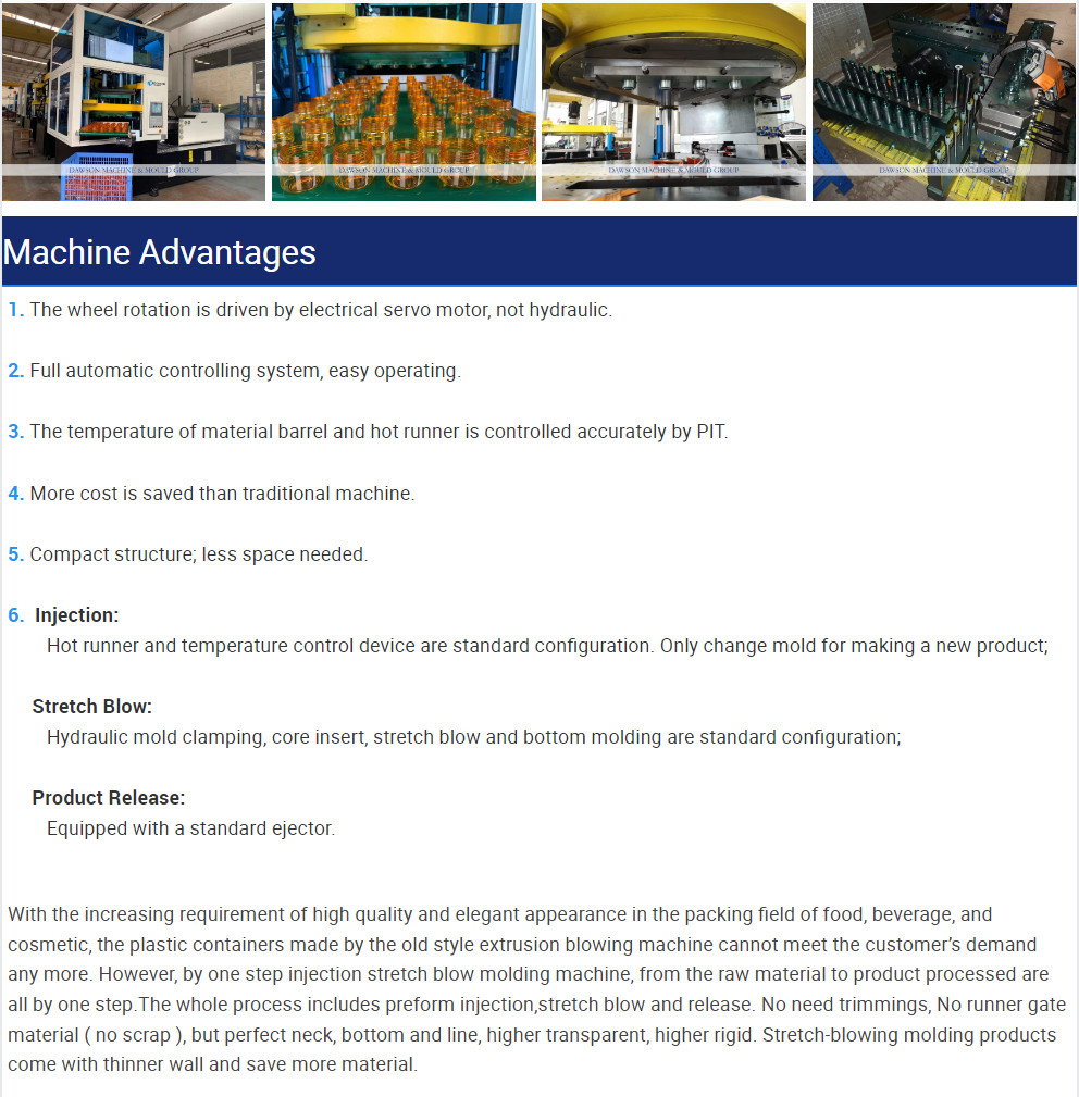 PET Glass Cup Injection Stretch Blow Molding Machine Popular Product PET Bottle For Pesticides