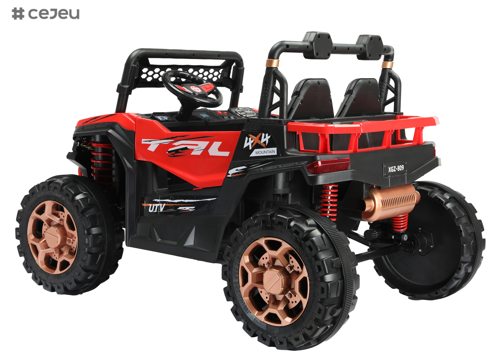 Powered Ride-On UTV with Ceiling,Kids Ride on Truck, Children Electric Ride on Car Parent Remote Control