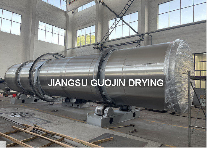 Direct Heating Rotary Drum Dryer Large Capacity 2x20M For Sewage Sludge