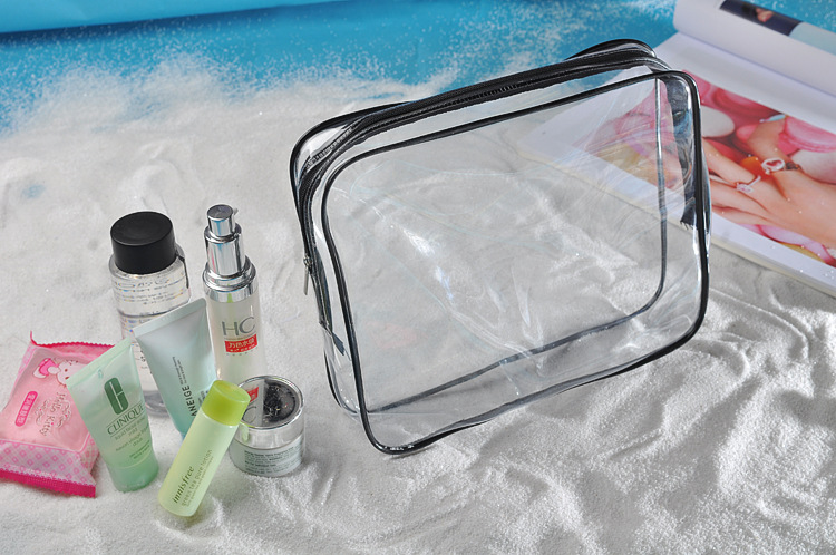 ODM PVC Cosmetic Bag Organizer Clear Toiletry Bag Set For Lady