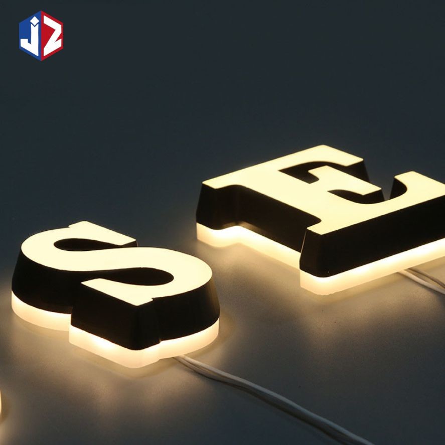 Illuminated 3D LED Acrylic Signage Super High Brightness Anti Rust