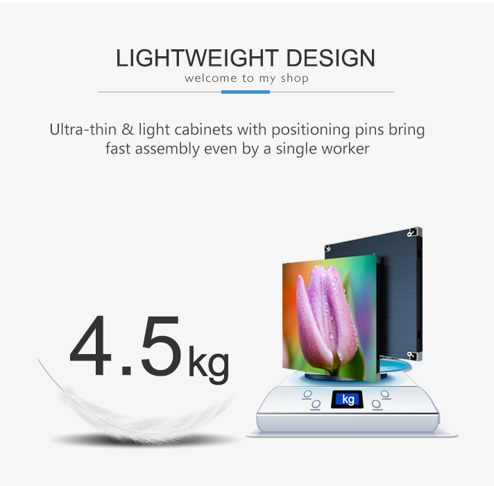 P3.1 Indoor LED Screen Size 250mm*250mm With Touch Screen Type