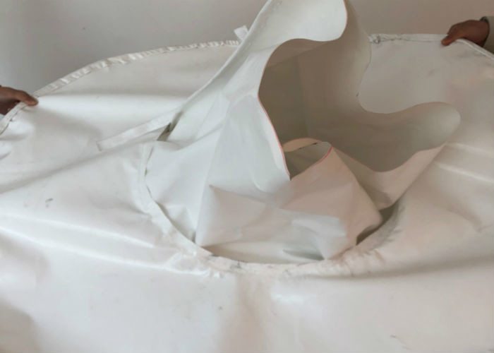 Anti UV / Chemicals Reusable Jumbo Bag With Cross Corner / Fully Belted Liftings