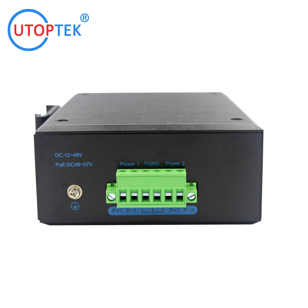 UT24GMP-SFP L2 Managed Industrial 10/100/1000M 4xPOE+2SFP+1xConsole,DIN Rail,-40~+85 ℃ Gigabit poe switch