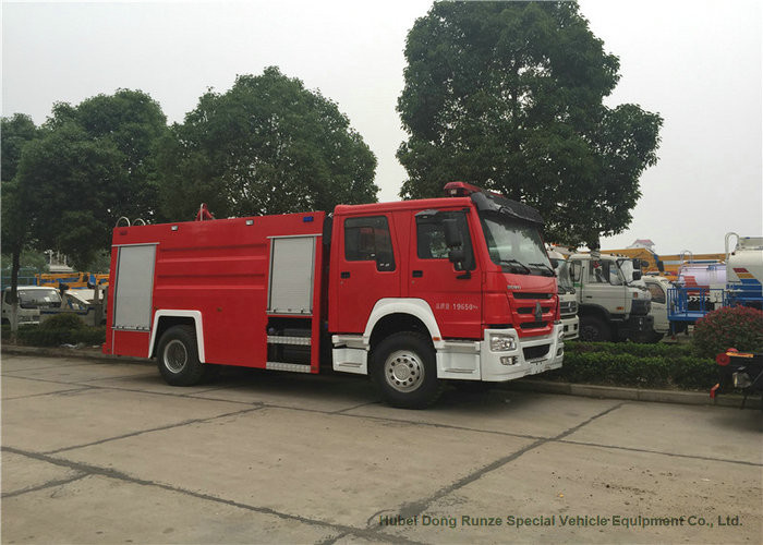 Security Fire Fighting Truck With 5900 LWater tank and 2000 Liters Foam Tank