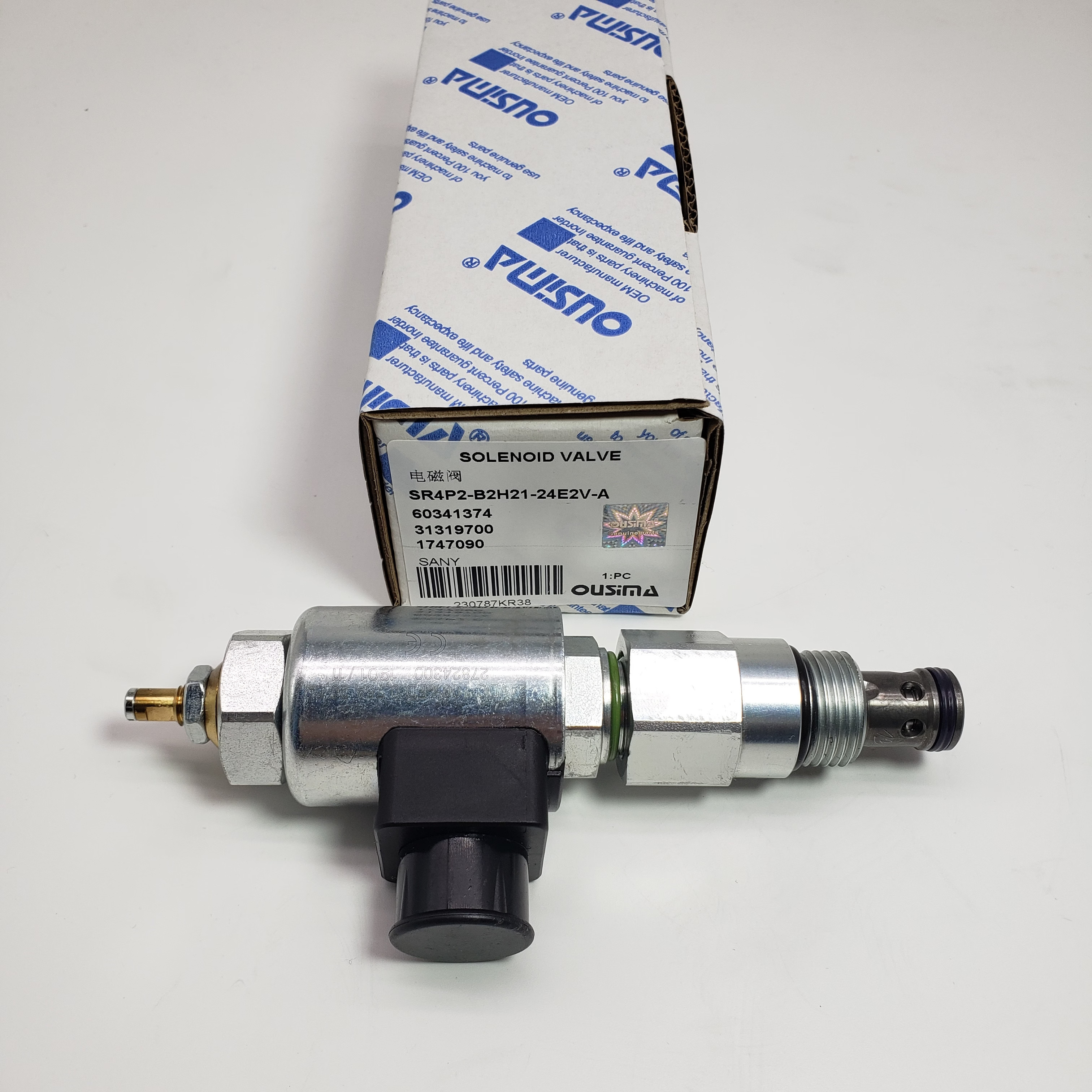 SANY Part Solenoid Valve SR4P2-B2H21-24E24V-A 60341374 31319700 1747090
