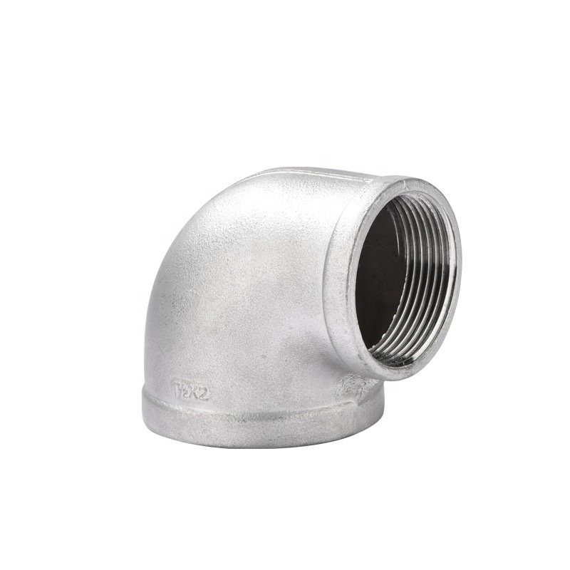 90 Degree Elbow Galvanized Malleable Iron/Stainless Steel 201 304 316 Pipe Fittings NPT BSPT BSPP