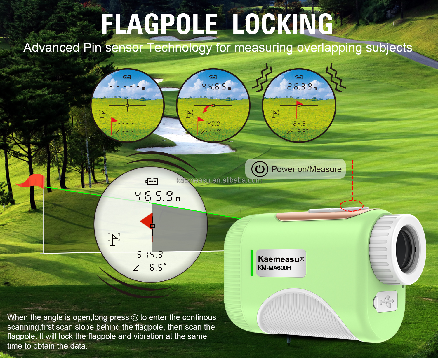 92*58*35mm Industrial Grade Golf Laser Rangefinders ODM 1000m Professional Golf Slope Scope Telescope