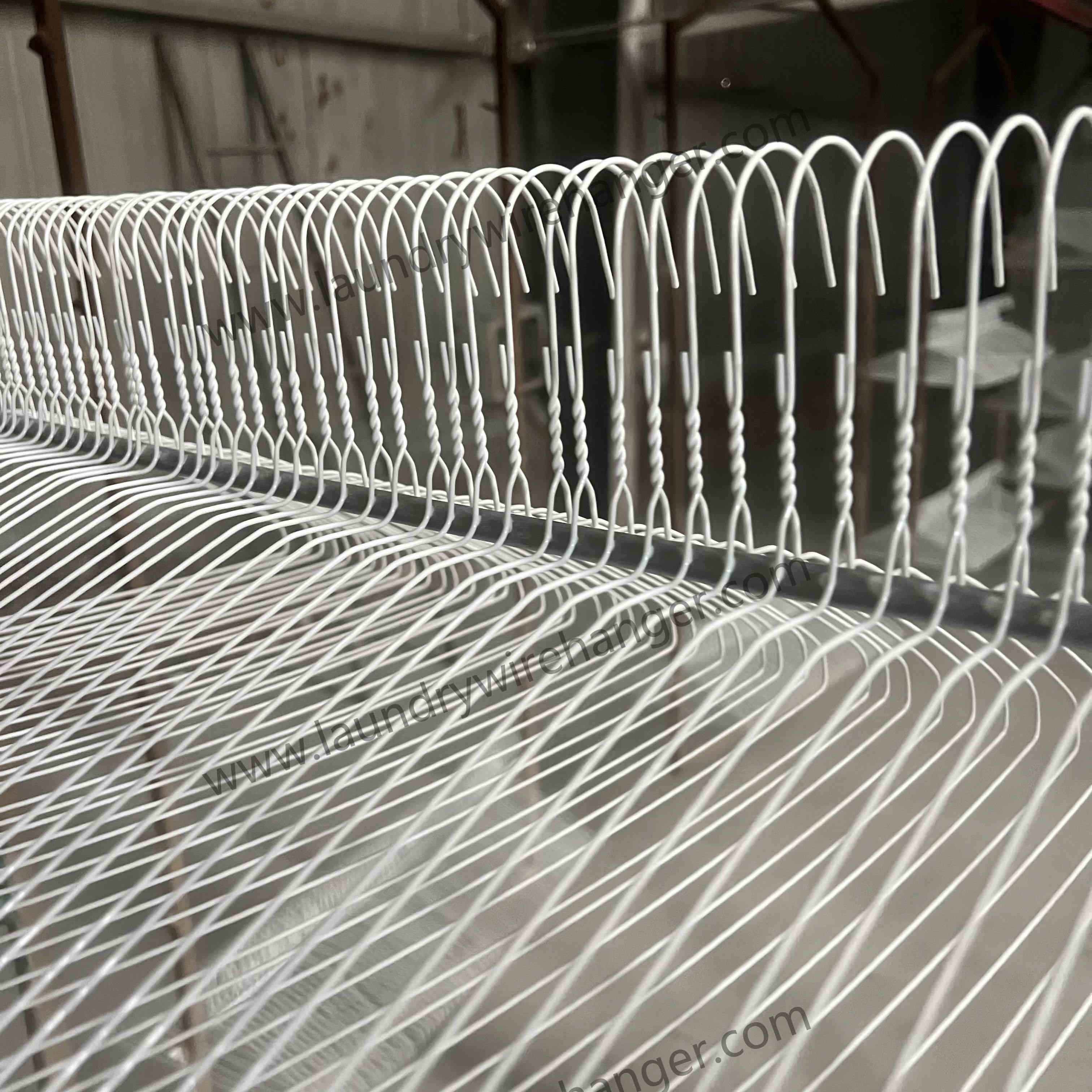 16inch Notched Shape Wire Suit Hanger For Dry Cleaning Shop