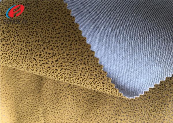 Polyester Brushed Fleece Fabric , Printed Velvet Upholstery Fabric Fashion