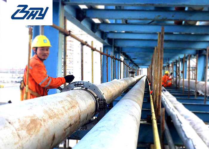 Split Frame Hydraulic Pipe Cutting Beveling Machine With Aluminum Material