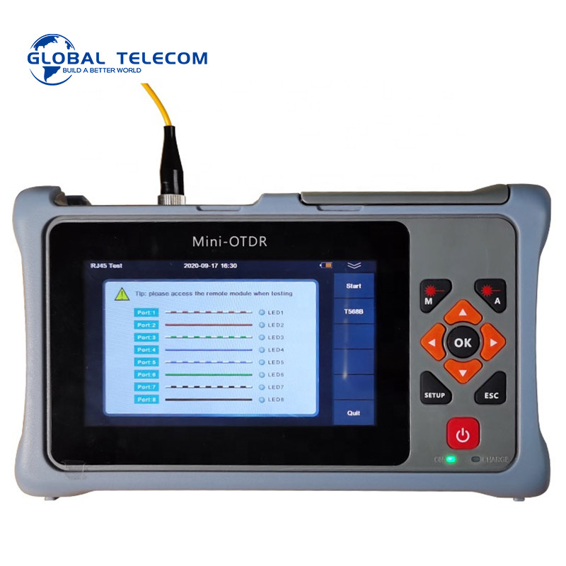 mini 60km OTDR Testing Machine , 10W Fiber OTDR Testing Equipment