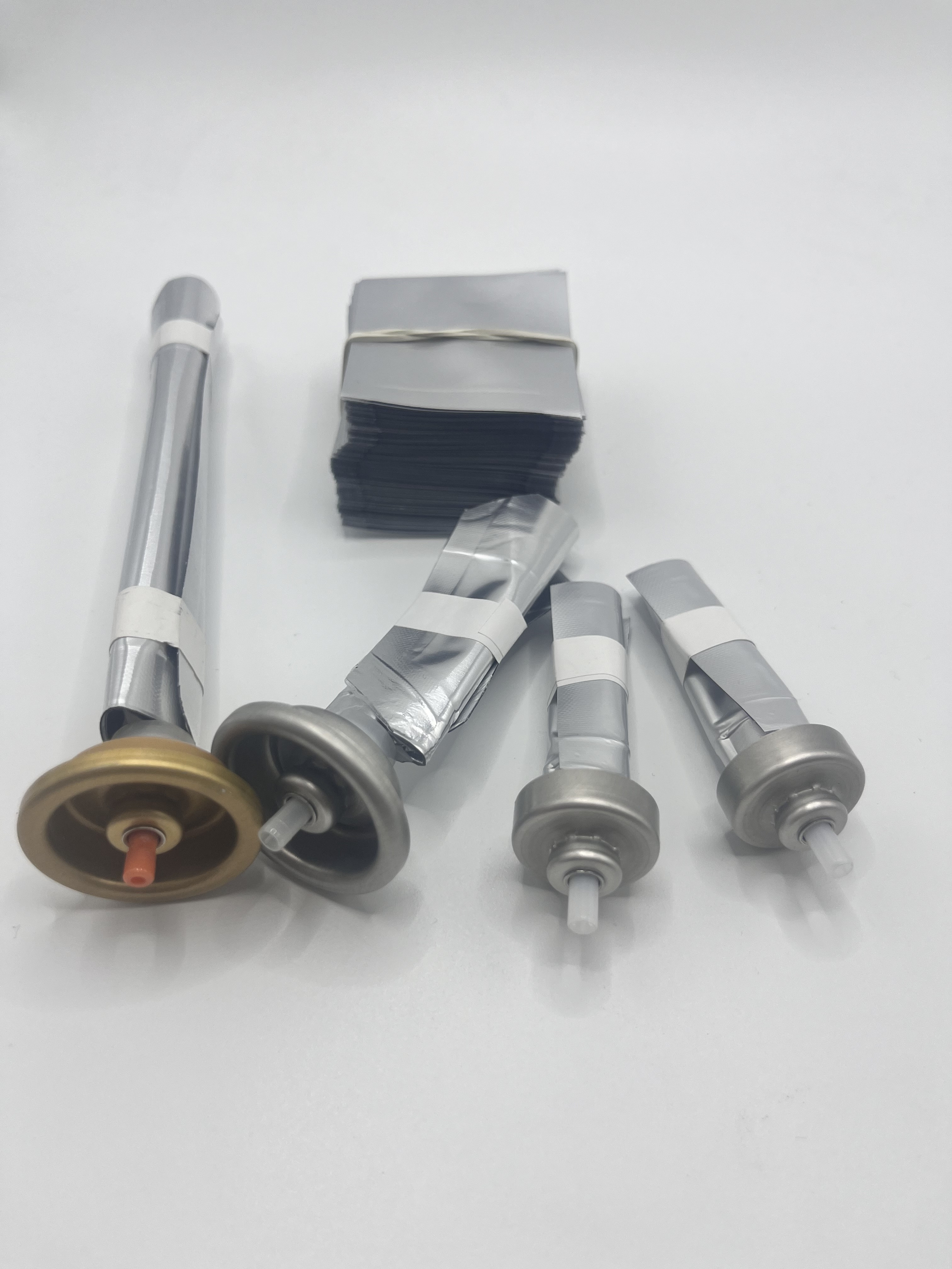 Precision Male Bag on Valve for Cosmetic Mists with Adjustable Spray Patterns
