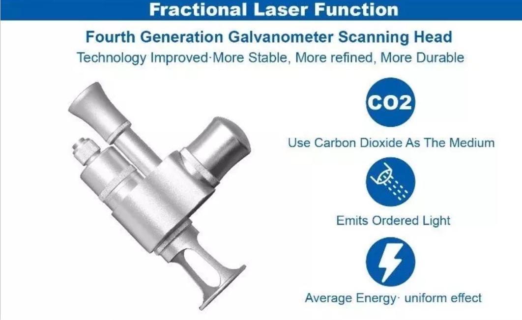 50W Fractional CO2 Laser Vaginal Tightening Machine 10600nm Wavelength
