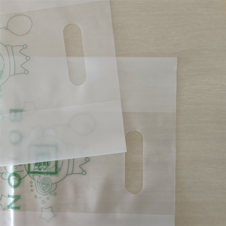 Transparent Handle Bag Hdpe Plastic Bag Die Cut Polybag ODM/OEM Printed Shopping Bags