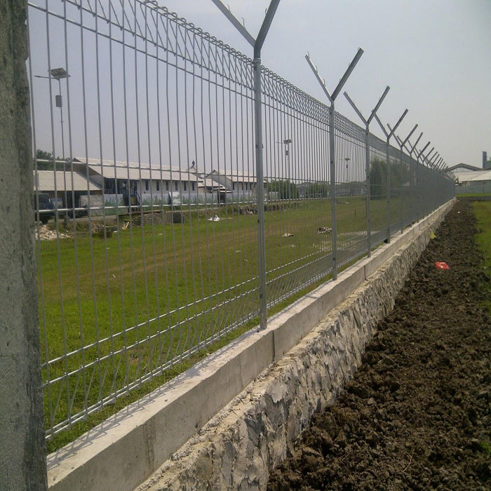 Ornamental Double Loop Circle Wire Mesh Brc Garden Fence
