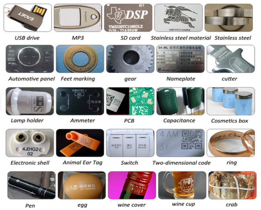 CCD Visual 3D Automatic Laser Marking Machine Small Laser Marker 10-200kHz