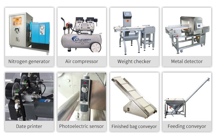 Multihead Weigher Vertical Packing Machine For Snack Food Nuts Popcorn
