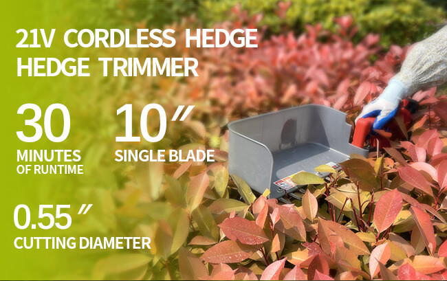 Rechargeable Hedge Machine Portable Electric Tea Picker 21V Yellow