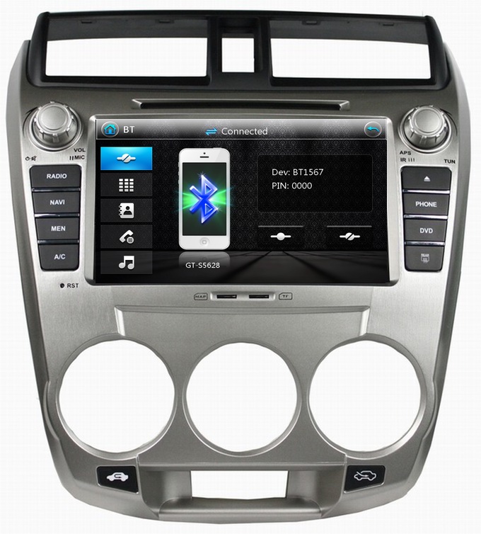 Ouchuangbo Auto Radio Stereo Multime DVD Player for Honda City 1.5L 2008-2012 GPS Navigation iPod USB RDS OCB-8059A