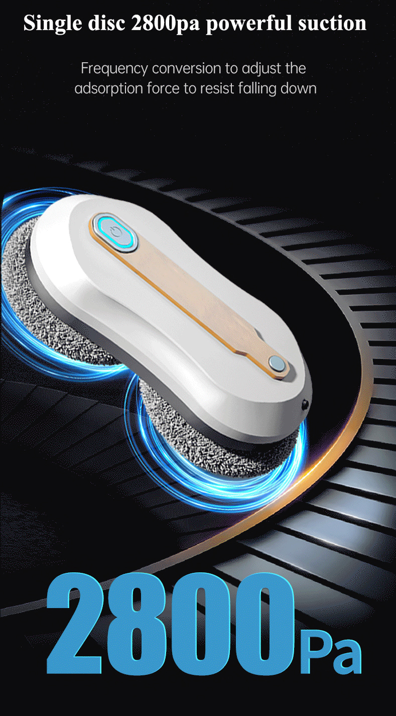 4hrs Charging Window Cleaning Robot Remote Control App Automatic Mirror Cleaner