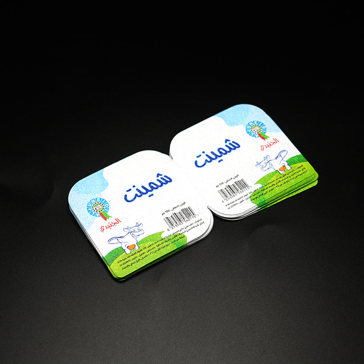 Soft Temper 0.038mm Aluminum Yogurt Lids Printed Heat Seal Lid Squareness