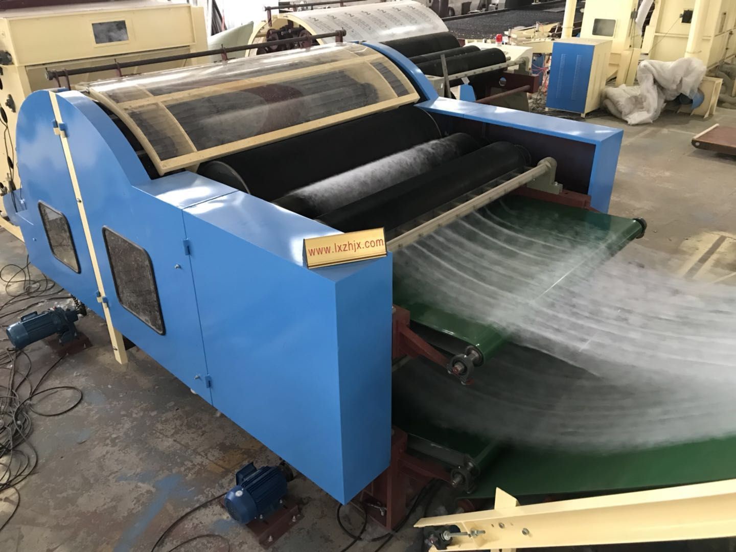 6d-15d Microfiber Cashmere Jute Carding Machine For Surgical Cotton 5.5kw