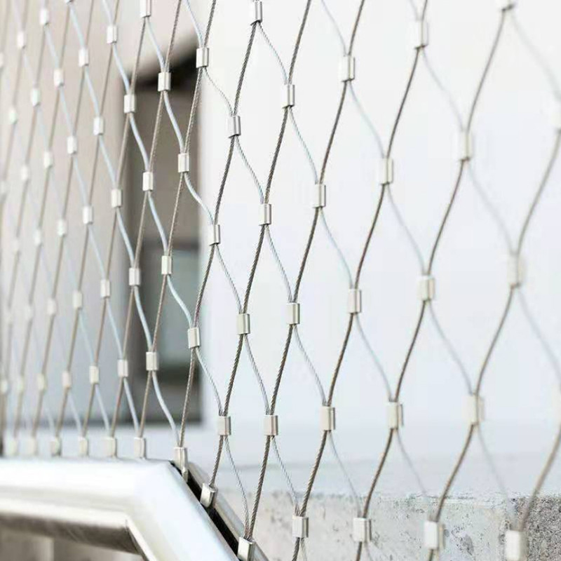 Durable Bird Aviary Flexible Stainless Steel Cable Netting 304l 50x50mm