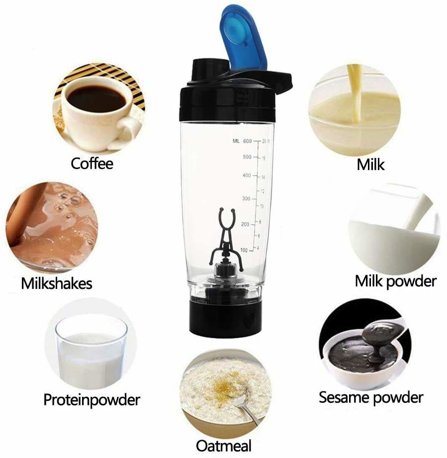 Wholesale 600ML Electric Protein Mixer Shaker Bottle Portable Mini Juicer Plastic Self Stirring Coffee Mug Eco Friendly